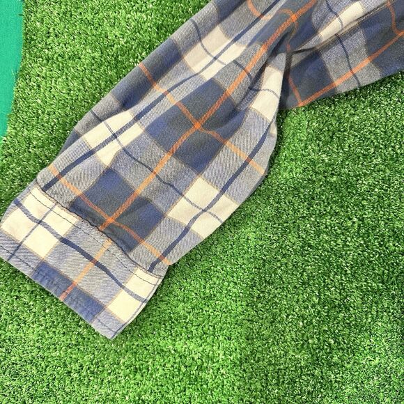 Duluth Trading Co Men's Flannel Shirt Blue Size 2XL Plaid Button Down Pockets - Picture 8 of 16